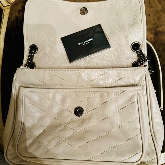 Saint Laurent YSL Medium Niki bag in "Blanc" Vintage Leather/MINT CONDITION! - Picture 6 of 16